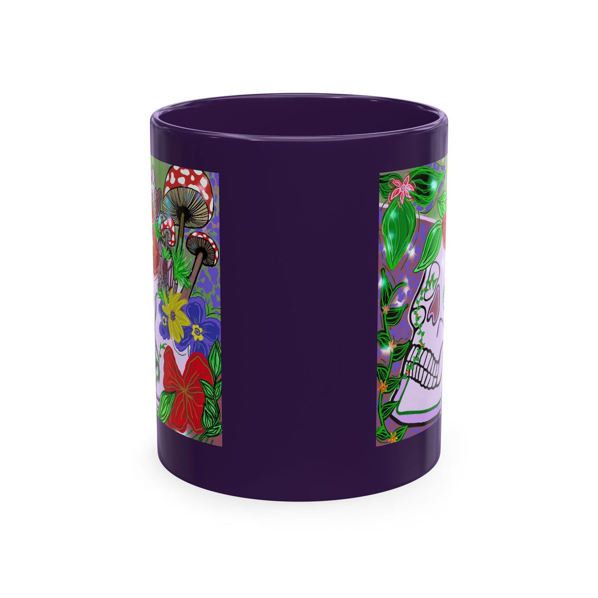 — Colorful Floral Day of the Dead Coffee Cup