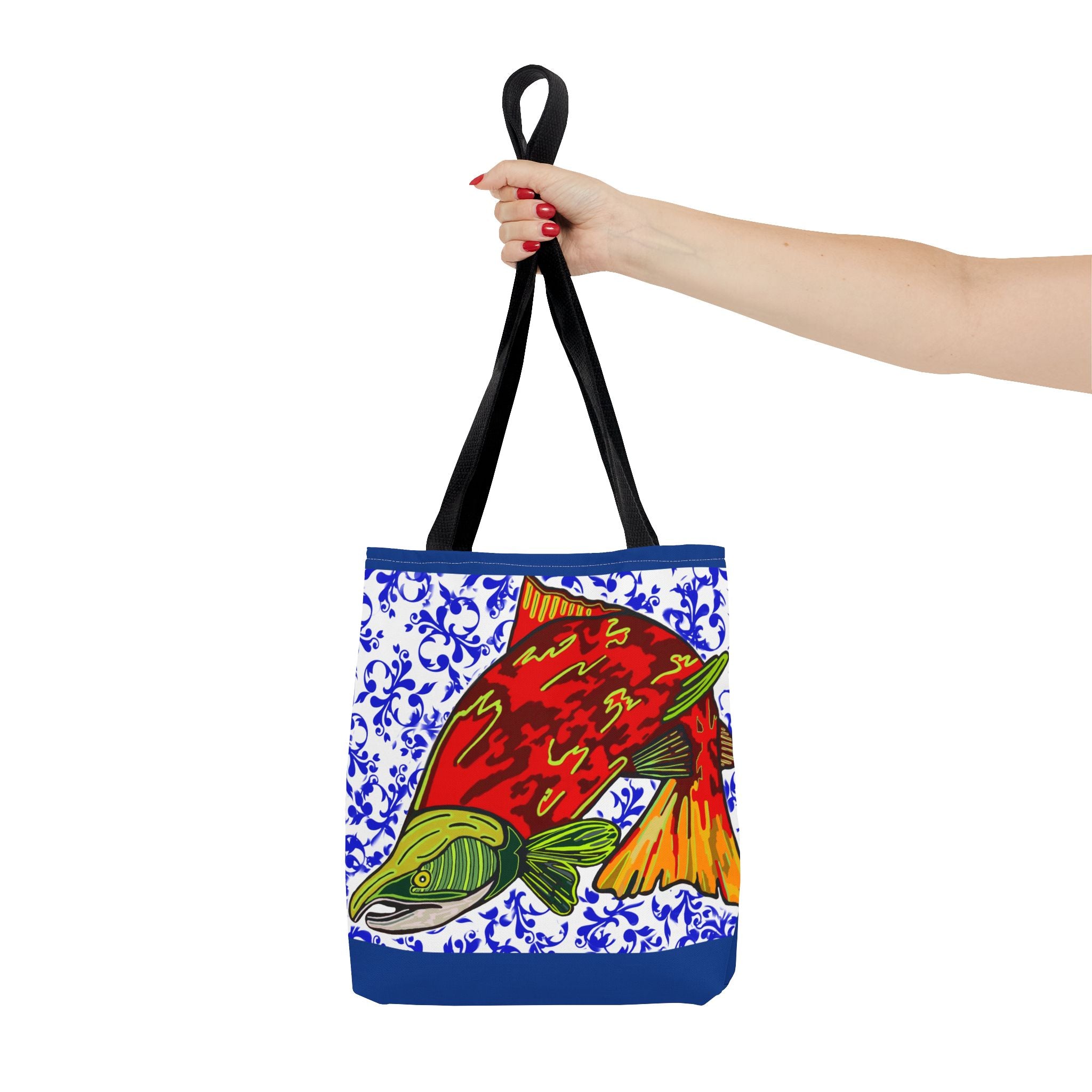 Vibrant Fish Design Tote Bag - Stylish & Functional Carryall