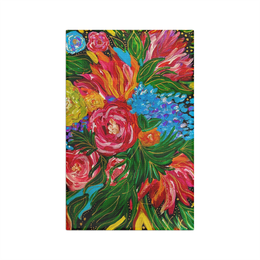 Floral Burst Microfiber Tea Towel