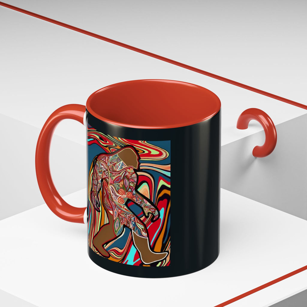 Colorful Bigfoot Accent Coffee Mug