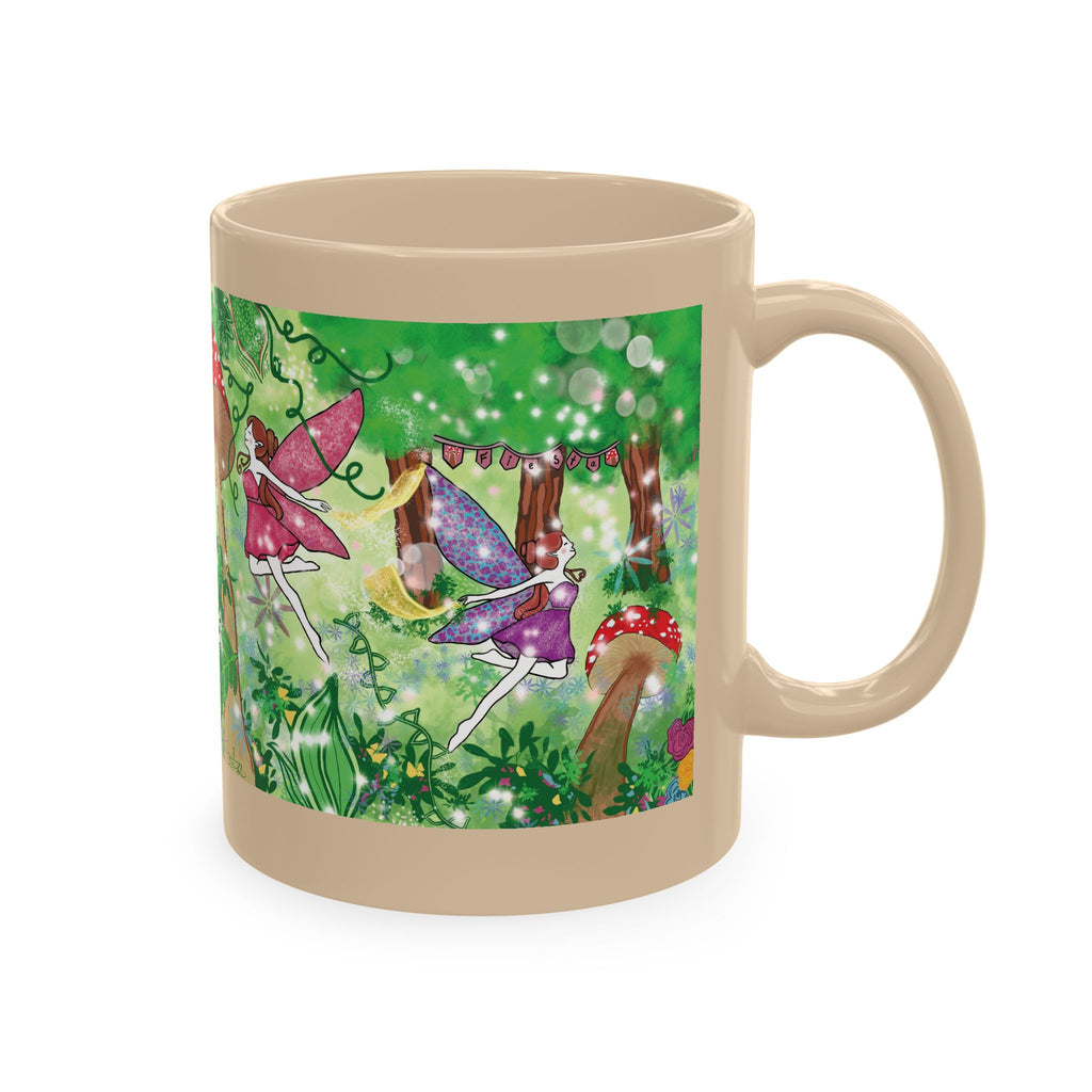Enchanted Mushroom Fairy Ceramic Mug