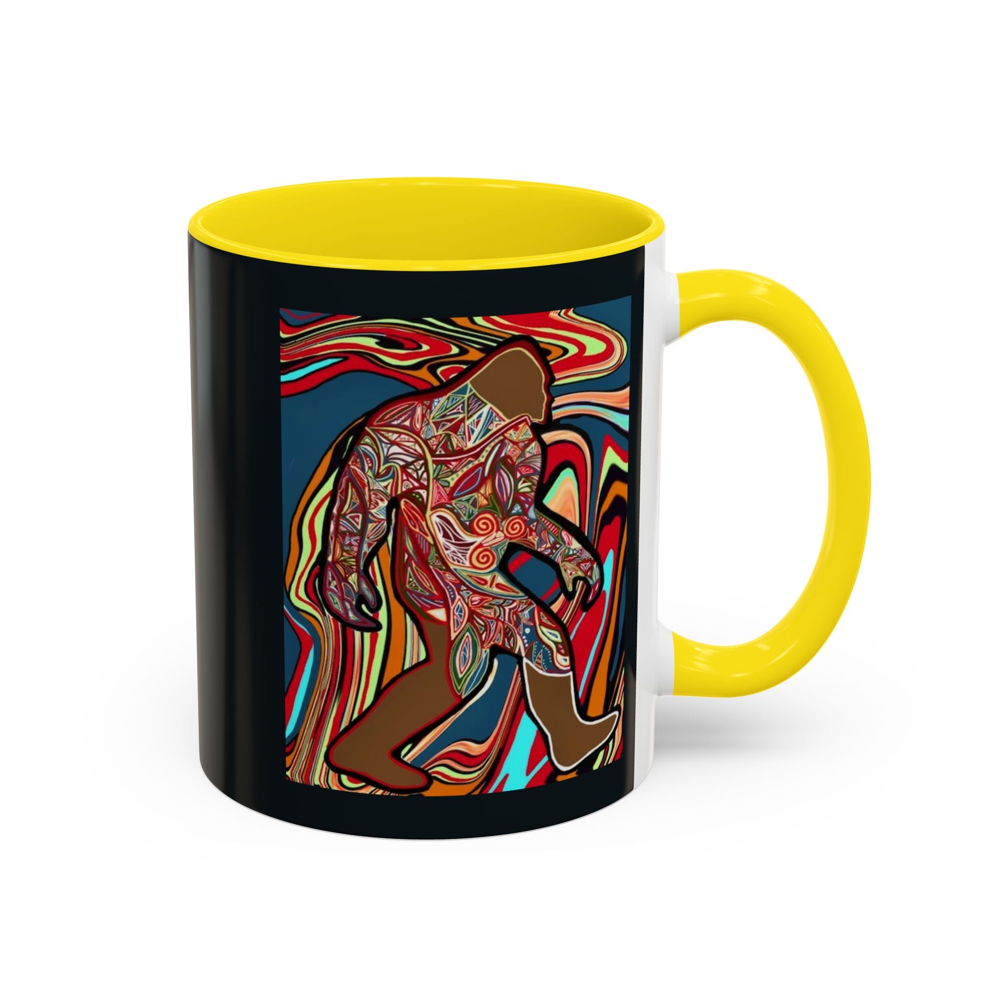 Colorful Bigfoot Accent Coffee Mug