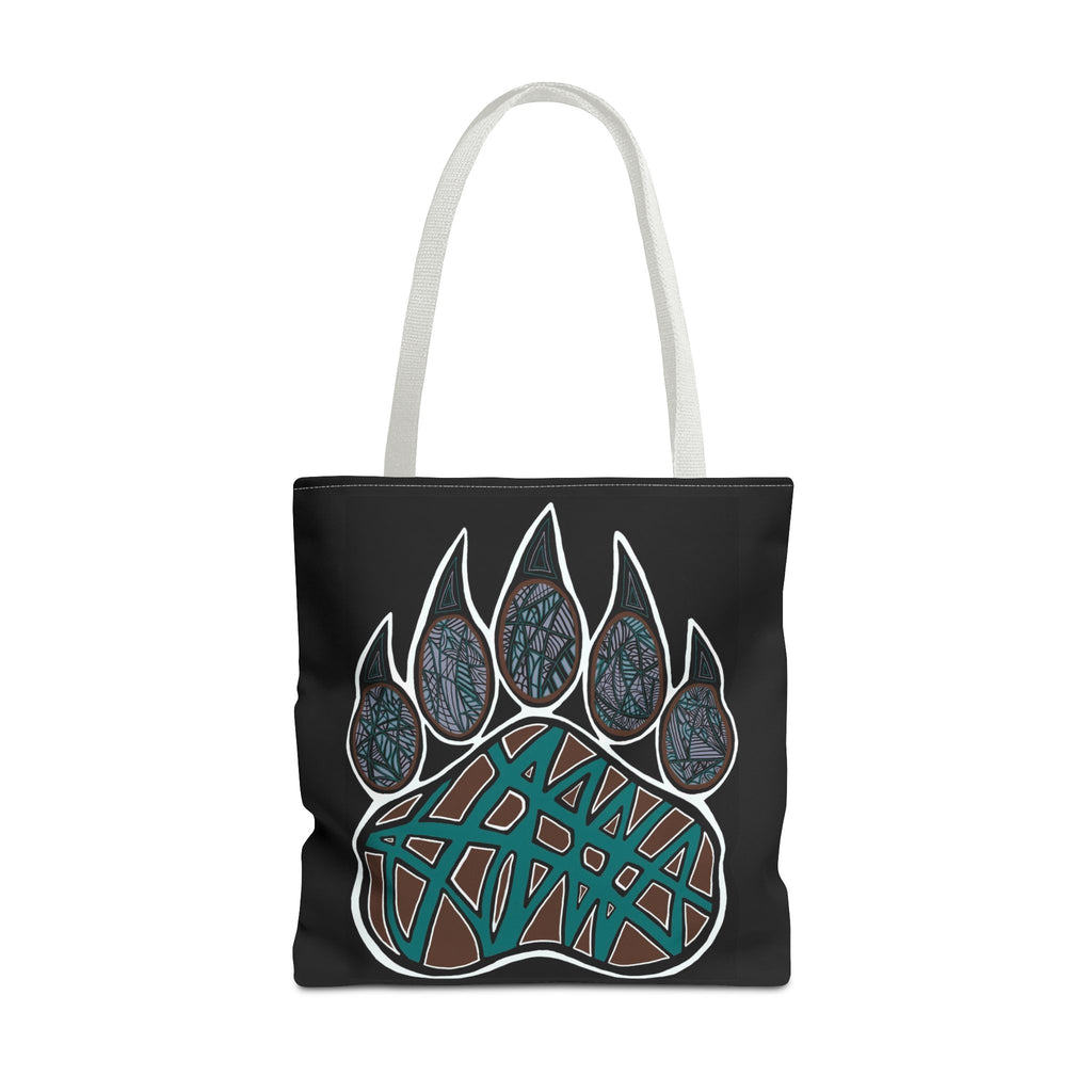 Bear Paw Abstract Art Tote Bag