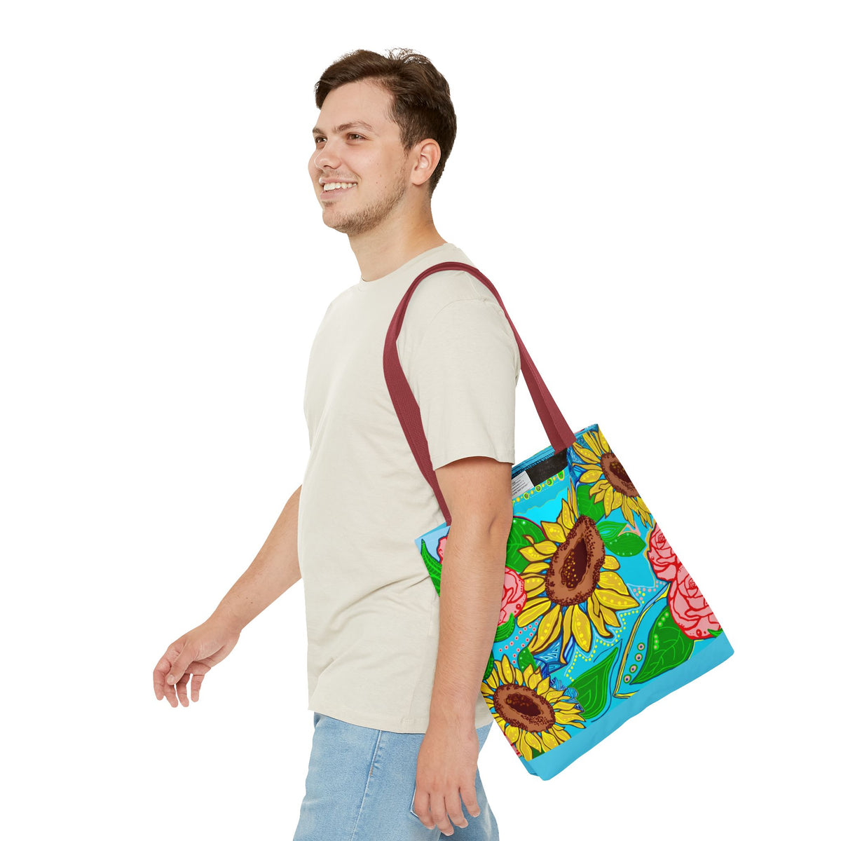 Sunflower & Rose Tote Bag