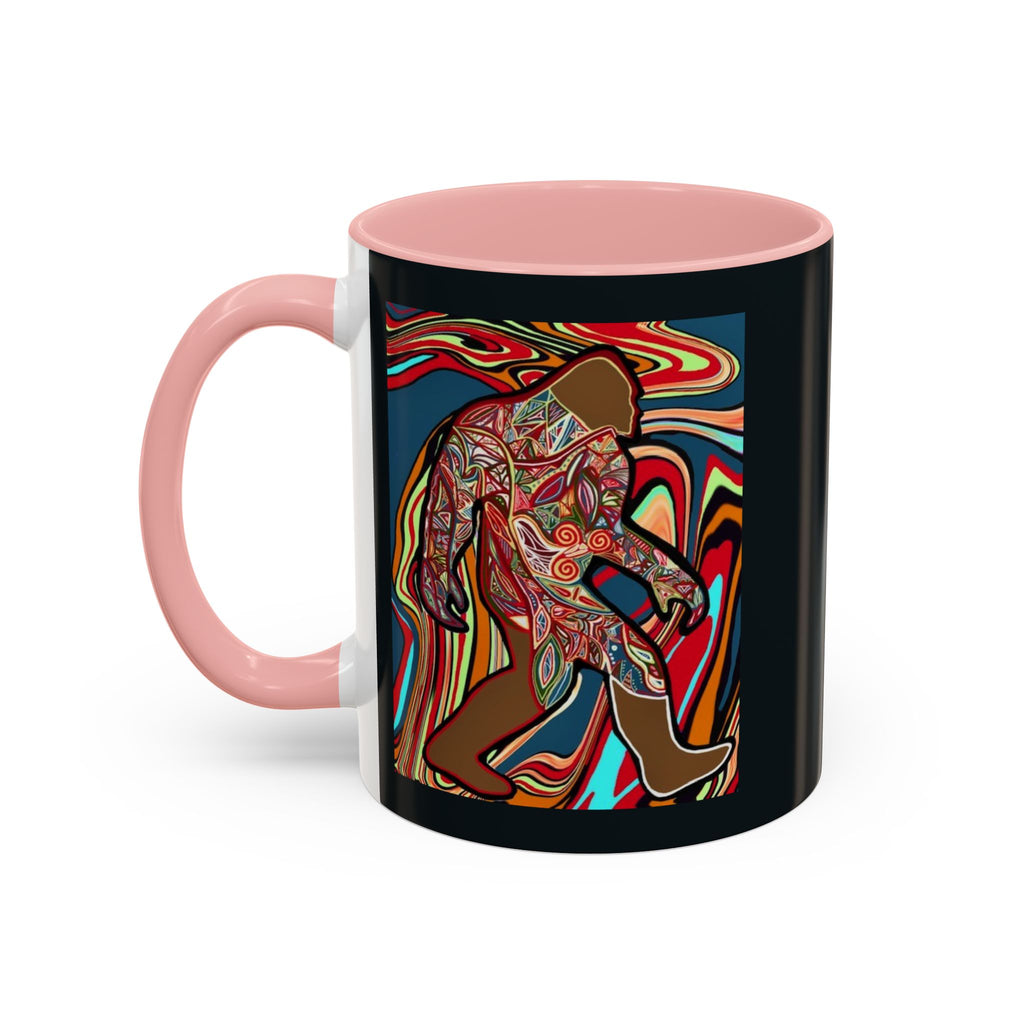 Colorful Bigfoot Accent Coffee Mug