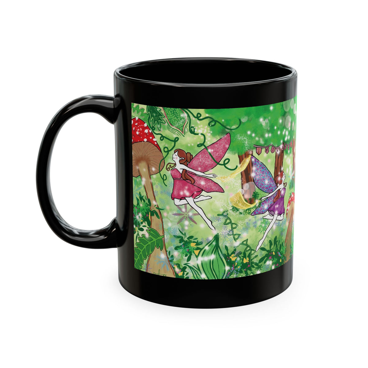 Enchanted Mushroom Fairy Ceramic Mug