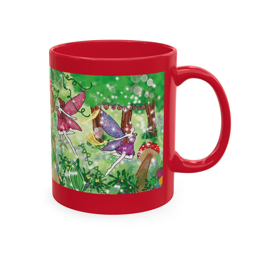 Enchanted Mushroom Fairy Ceramic Mug