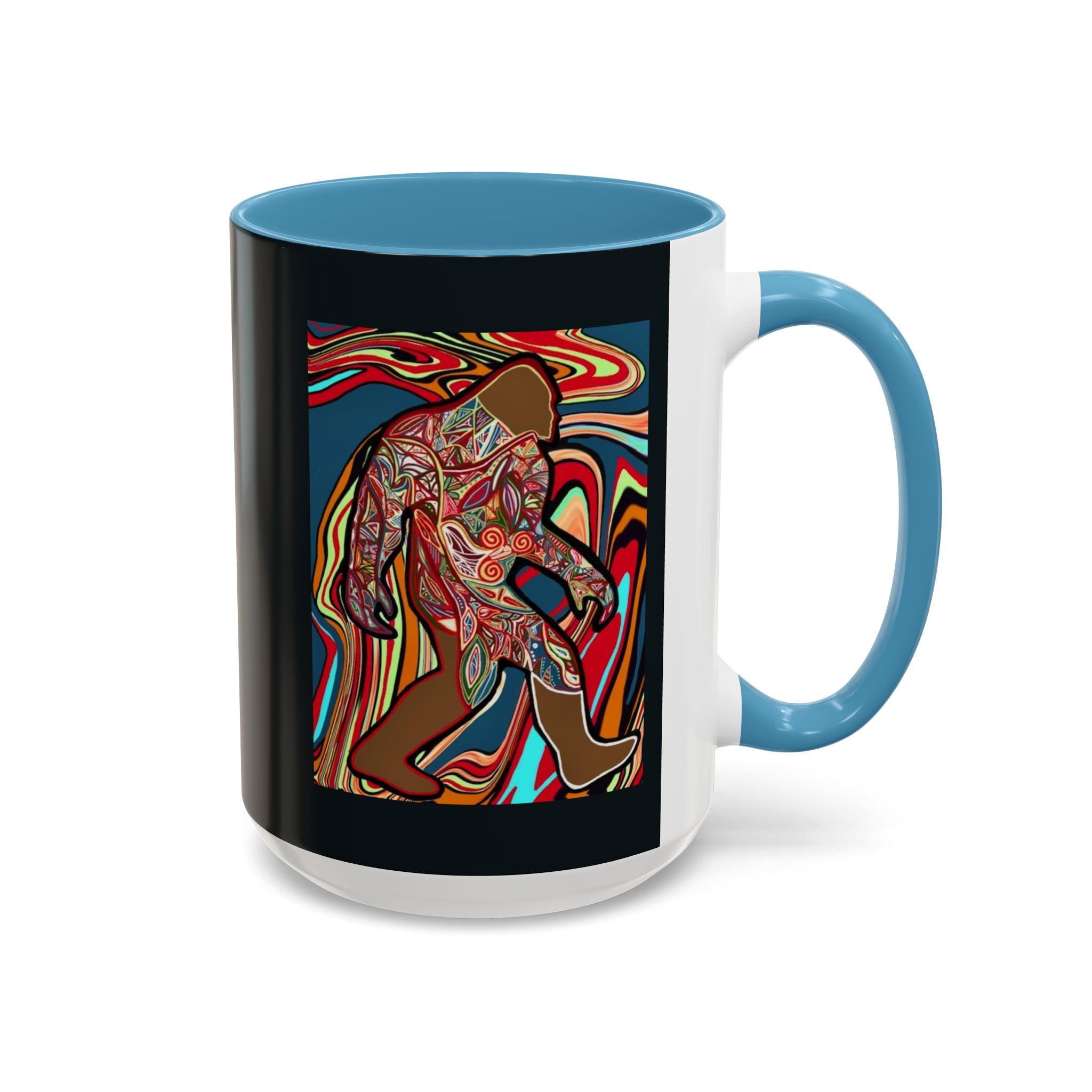Colorful Bigfoot Accent Coffee Mug