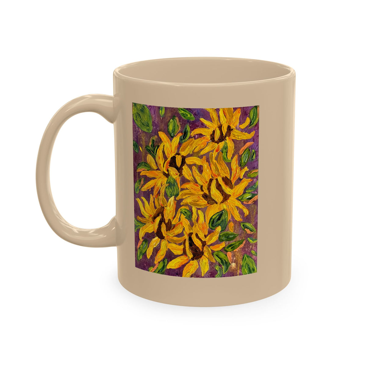 Sunflower Art Ceramic Mug