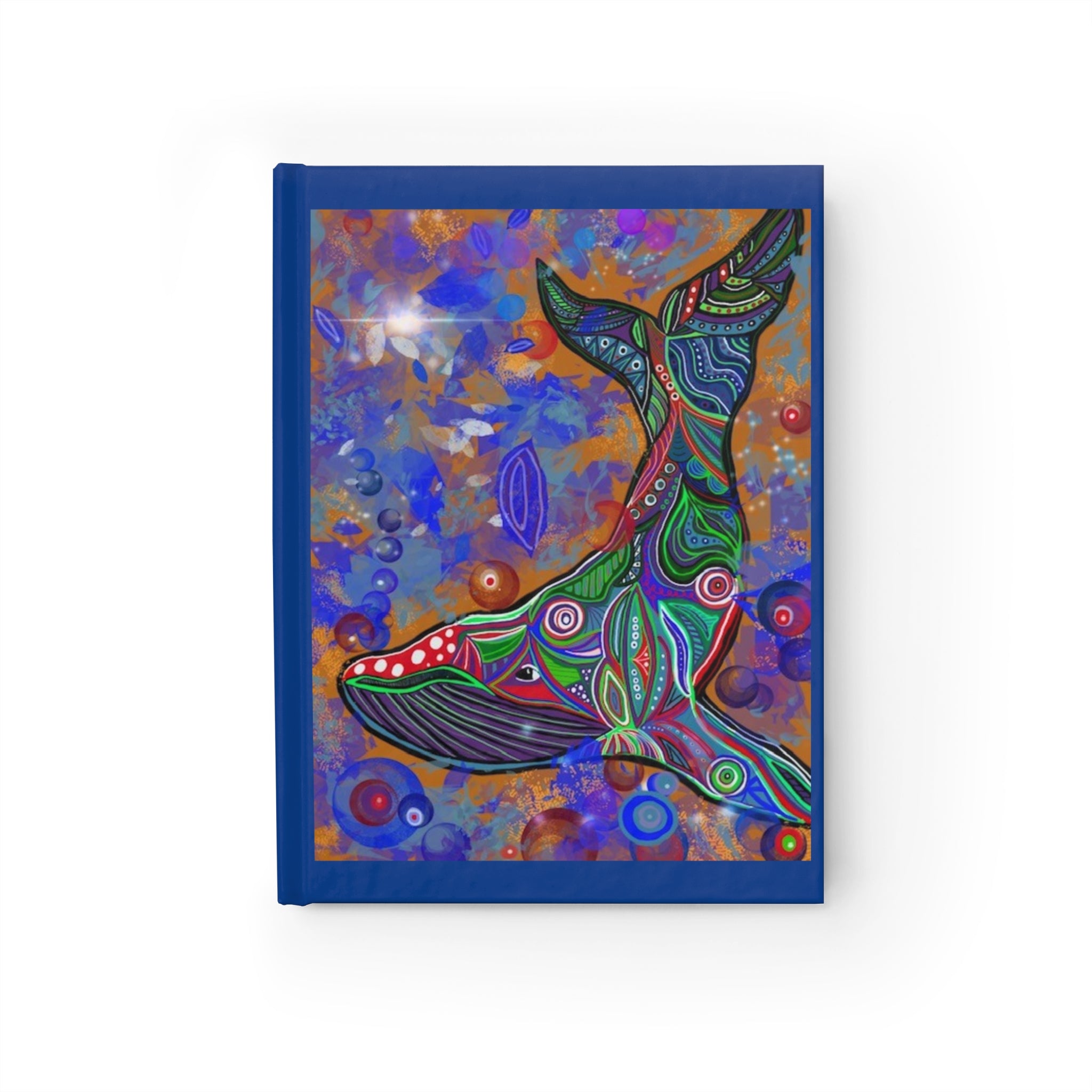 Colorful Whale Art Journal - Ocean Vibes, Perfect for Creativity & Reflection