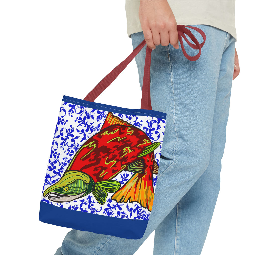 Vibrant Fish Design Tote Bag - Stylish & Functional Carryall