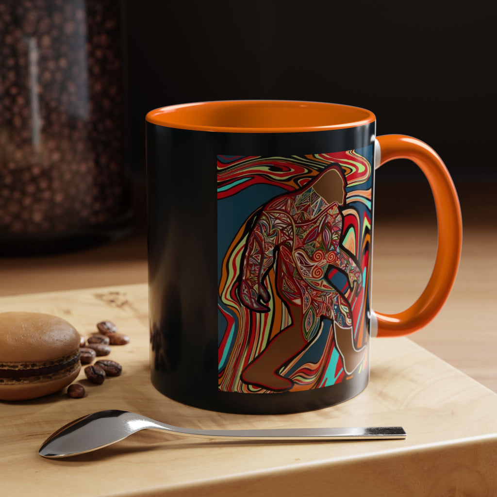 Colorful Bigfoot Accent Coffee Mug