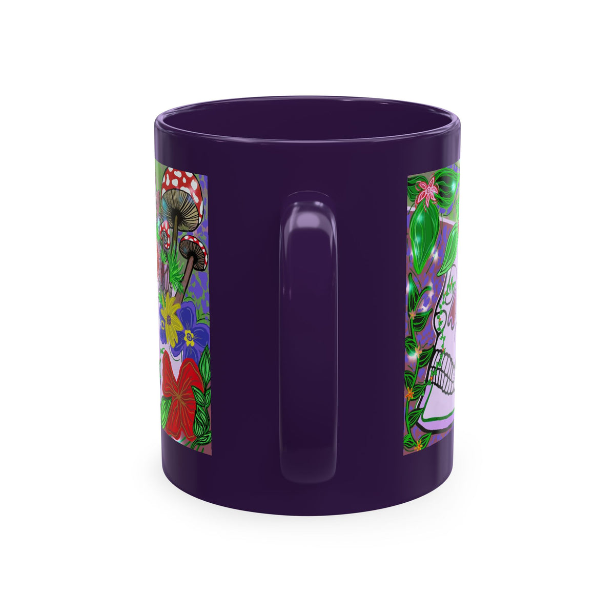 — Colorful Floral Day of the Dead Coffee Cup