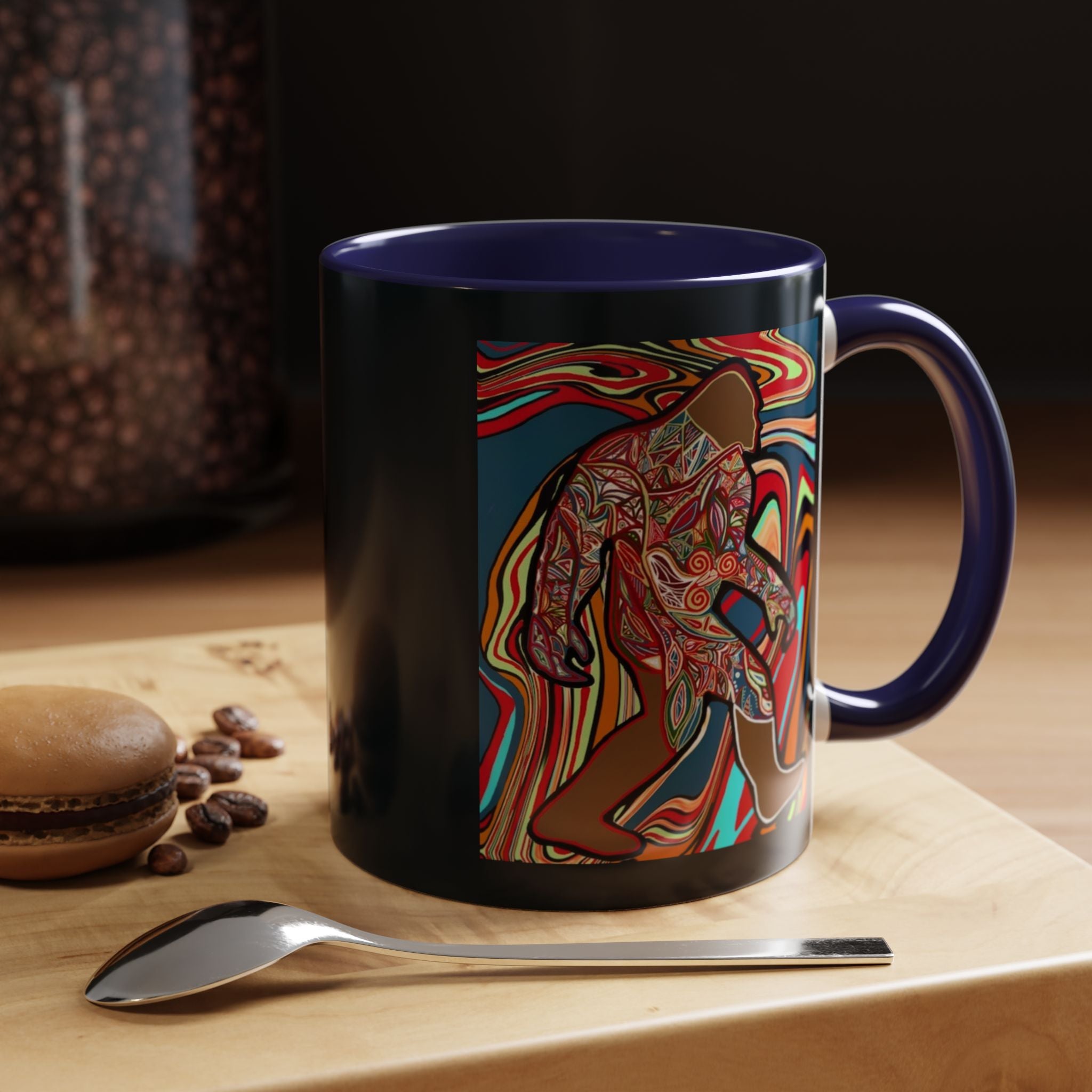 Colorful Bigfoot Accent Coffee Mug