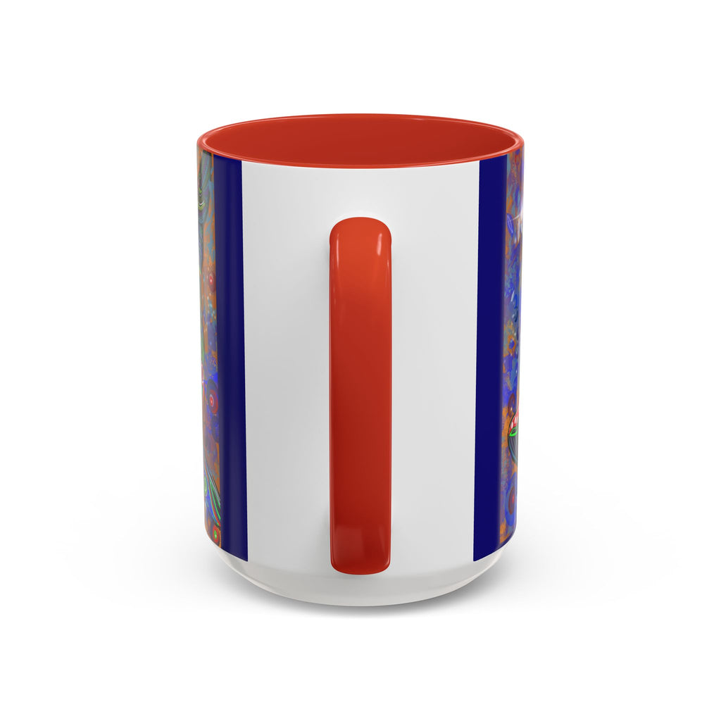 Colorful Whale Accent Coffee Mug