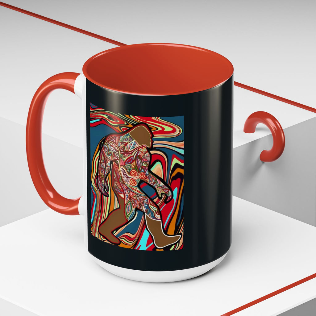Colorful Bigfoot Accent Coffee Mug