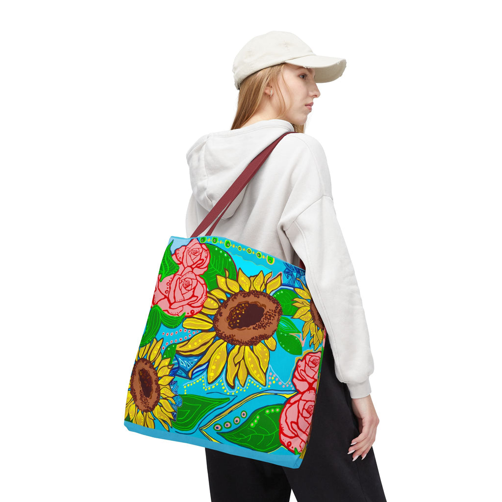 Sunflower & Rose Tote Bag