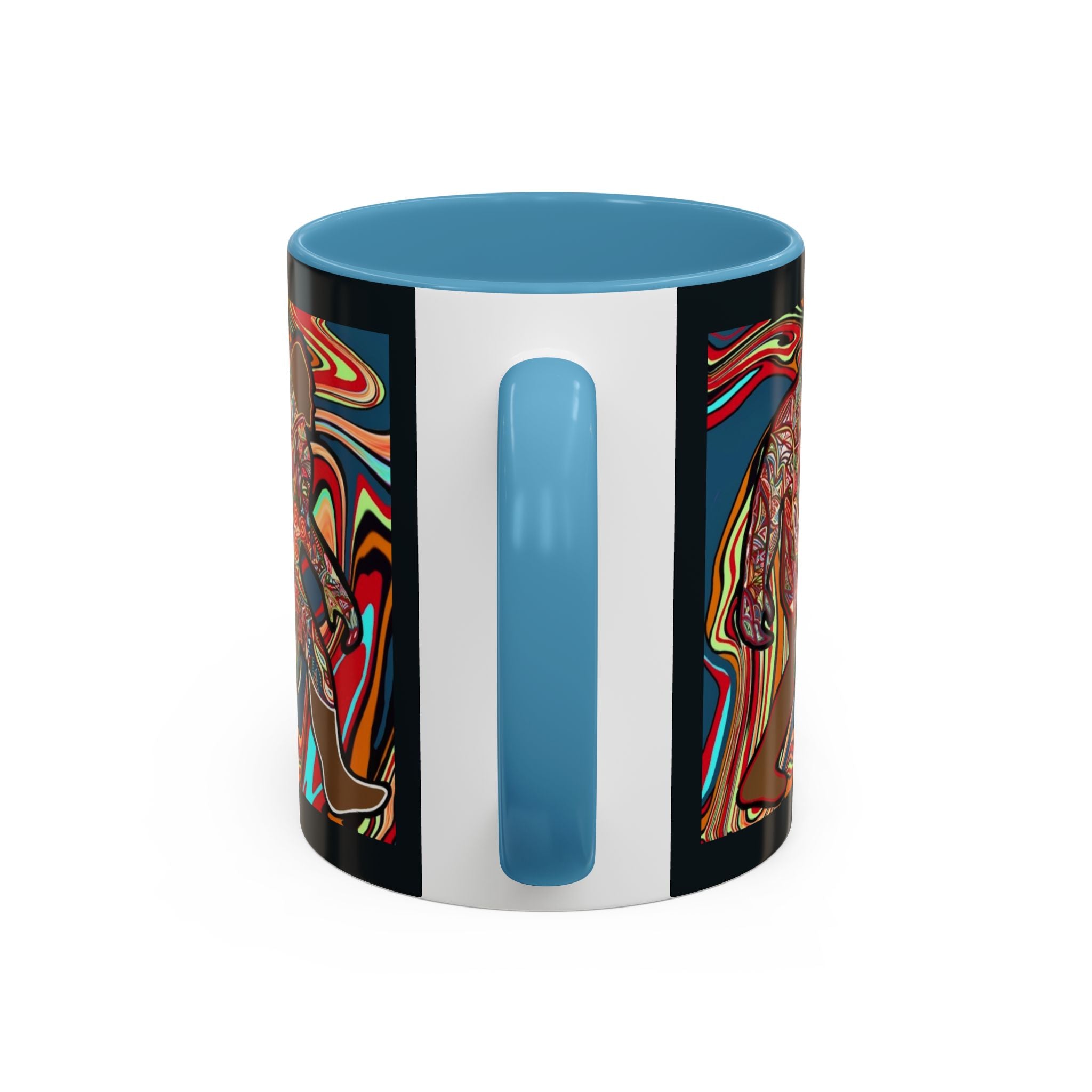 Colorful Bigfoot Accent Coffee Mug