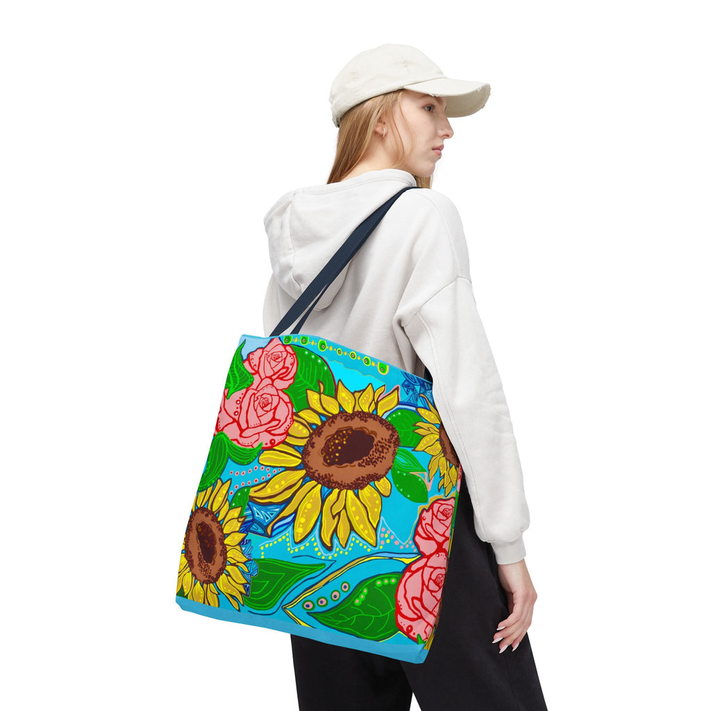 Sunflower & Rose Tote Bag