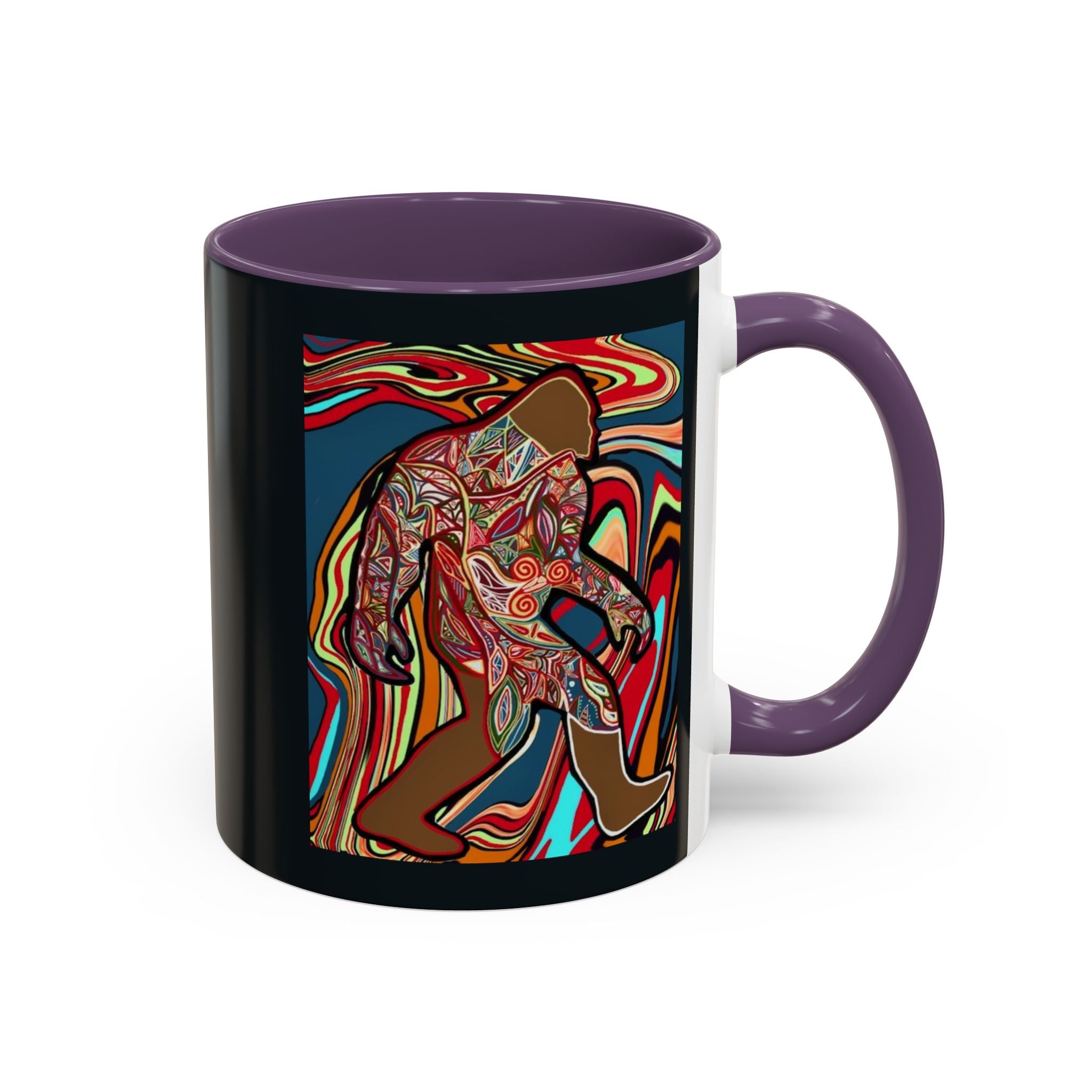 Colorful Bigfoot Accent Coffee Mug