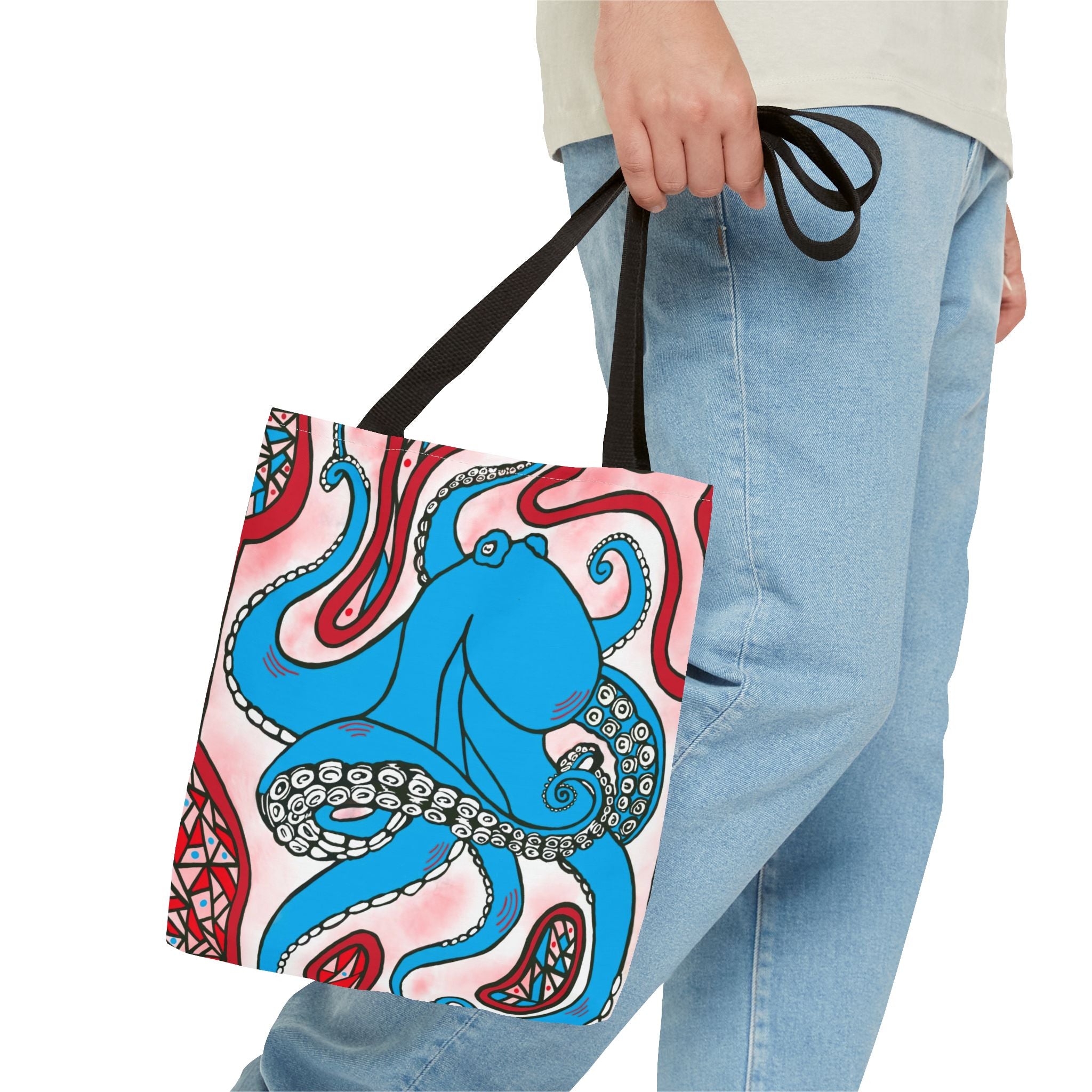 Colorful Octopus Tote Bag - Vibrant Art for Ocean Lovers