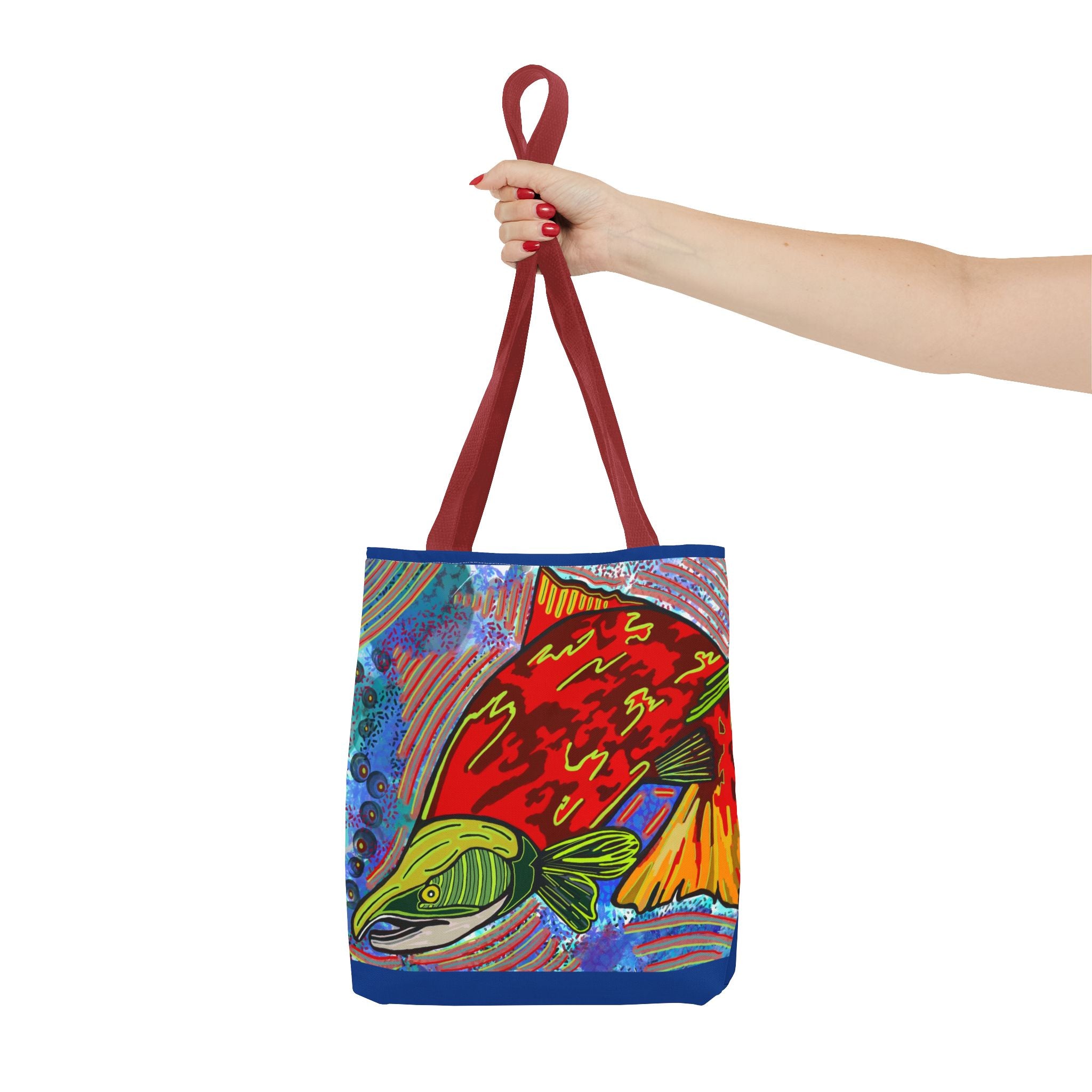 Colorful Fish Tote Bag - Vibrant Design for Beach Days & Eco-Friendly Shopping