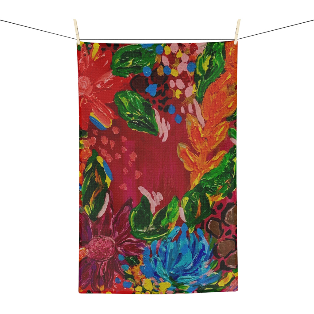 Floral Fiesta Microfiber Tea Towel