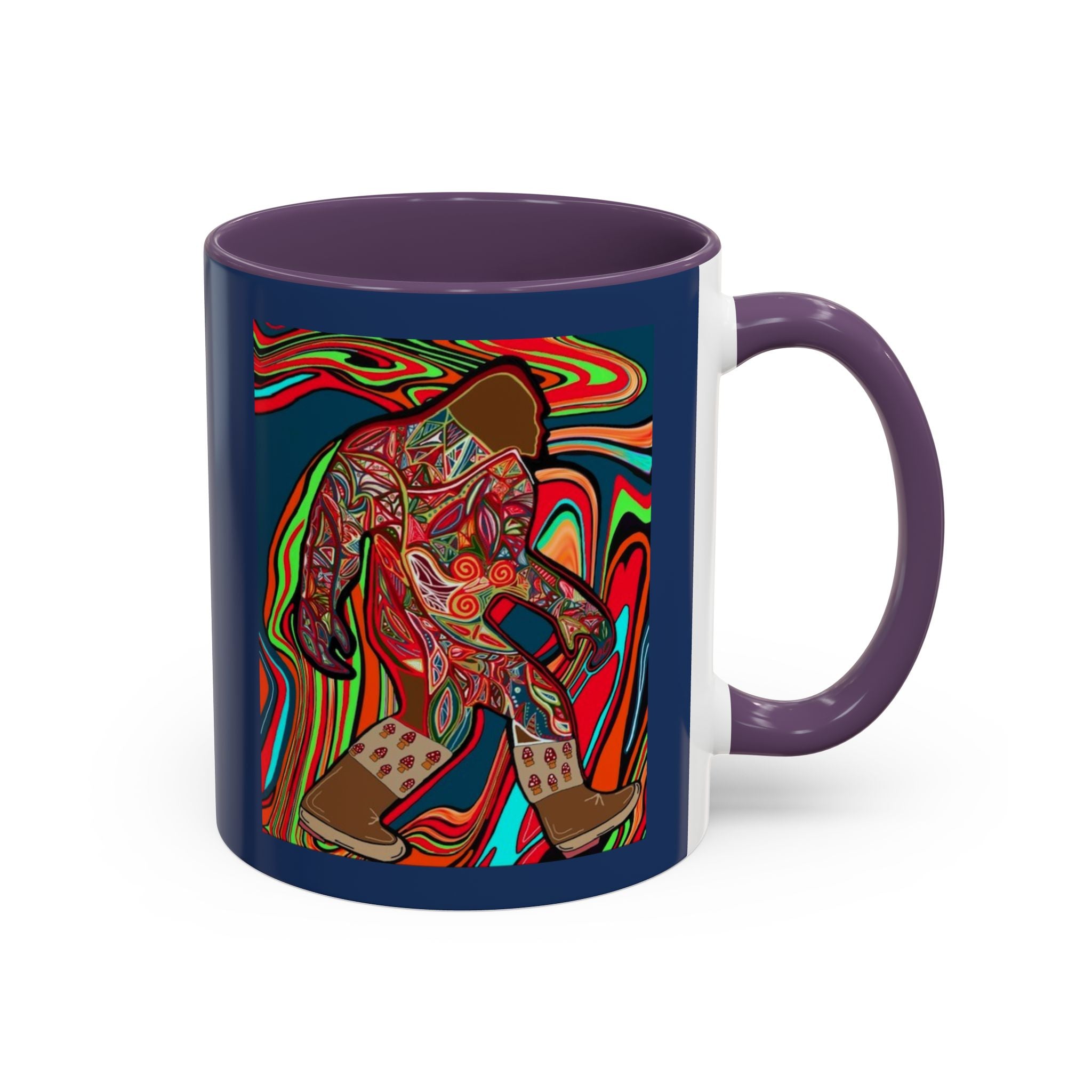 Bigfoot Wearing Mushroom Boots Coffee Mug