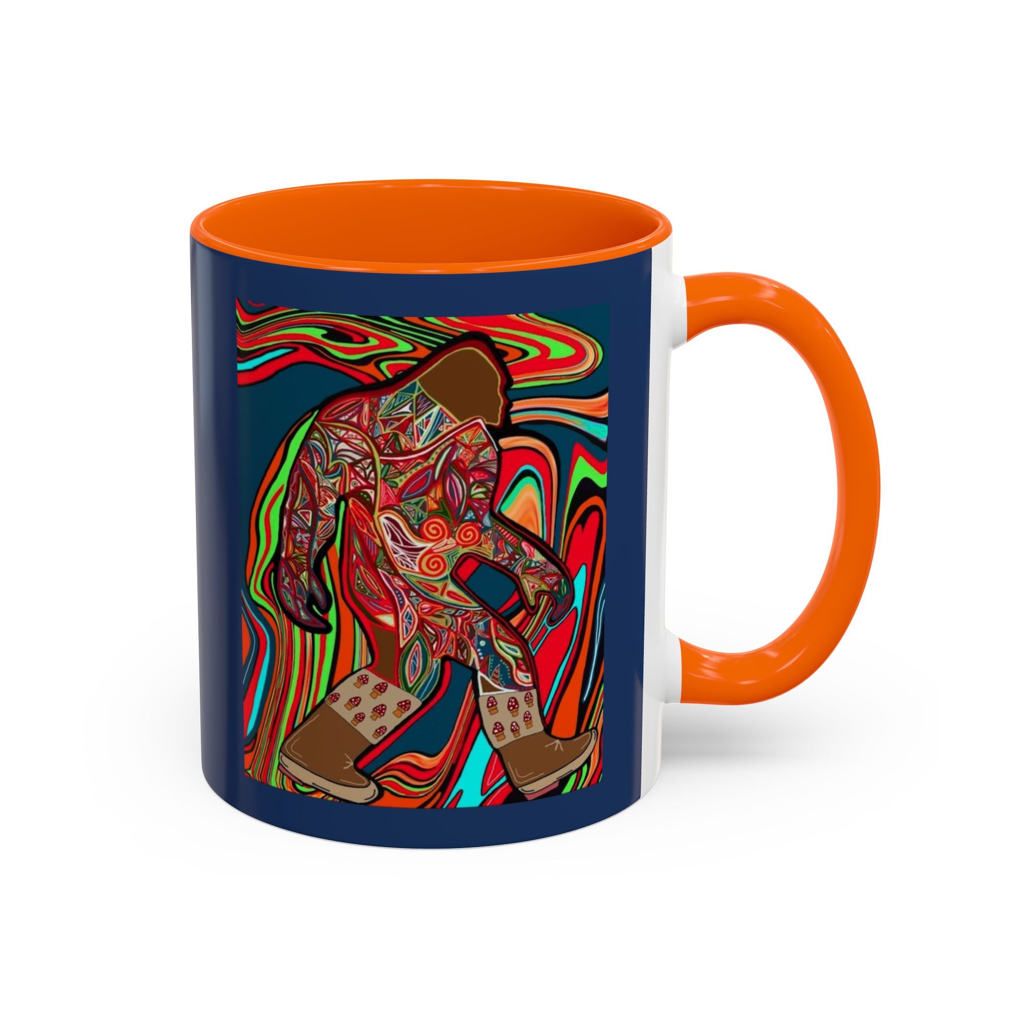 Bigfoot Wearing Mushroom Boots Coffee Mug