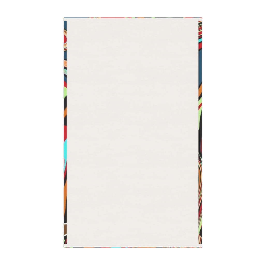 Abstract Bigfoot Cotton Tea Towel — Colorful Boho Kitchen Line
