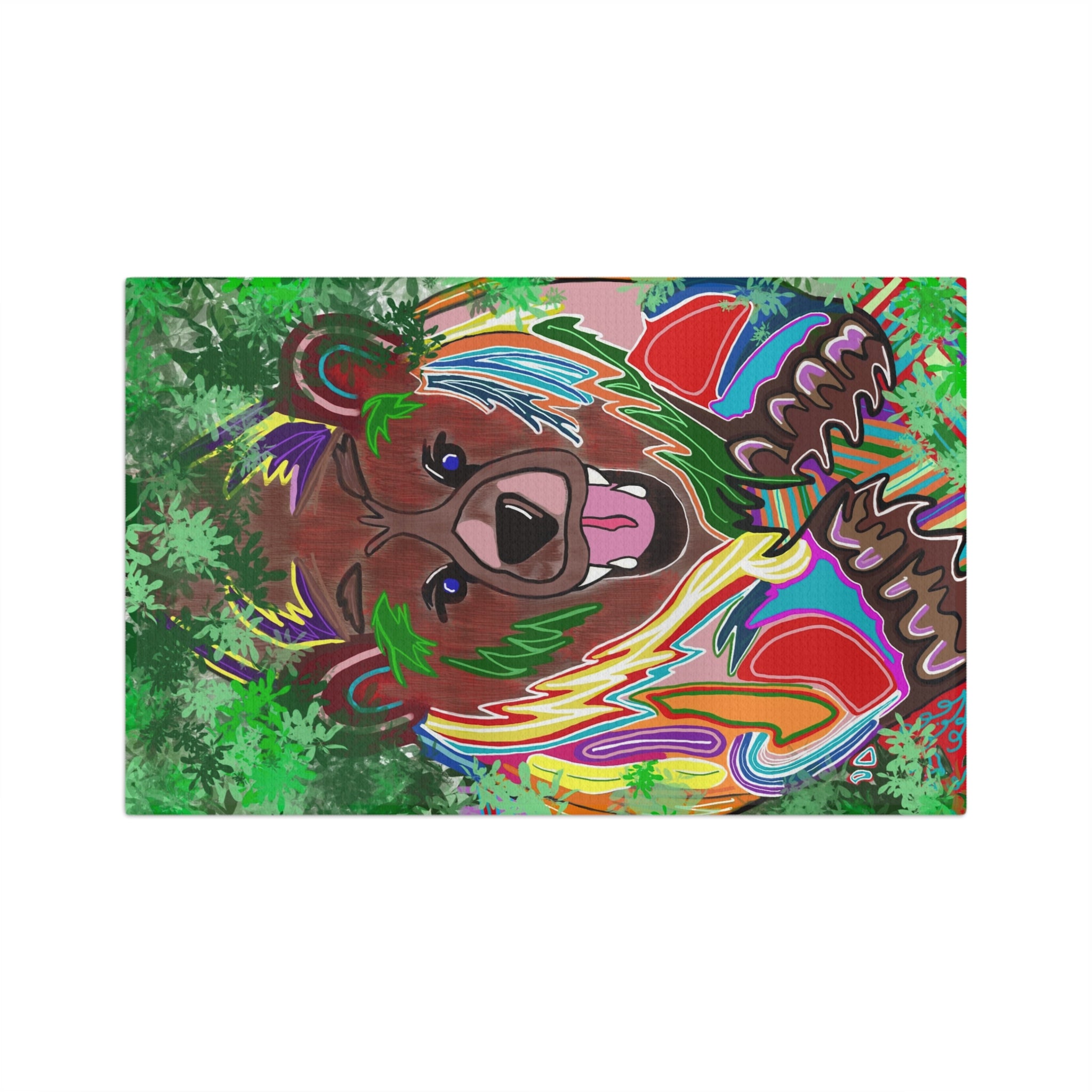 Colorful Bear Microfiber Tea Towel