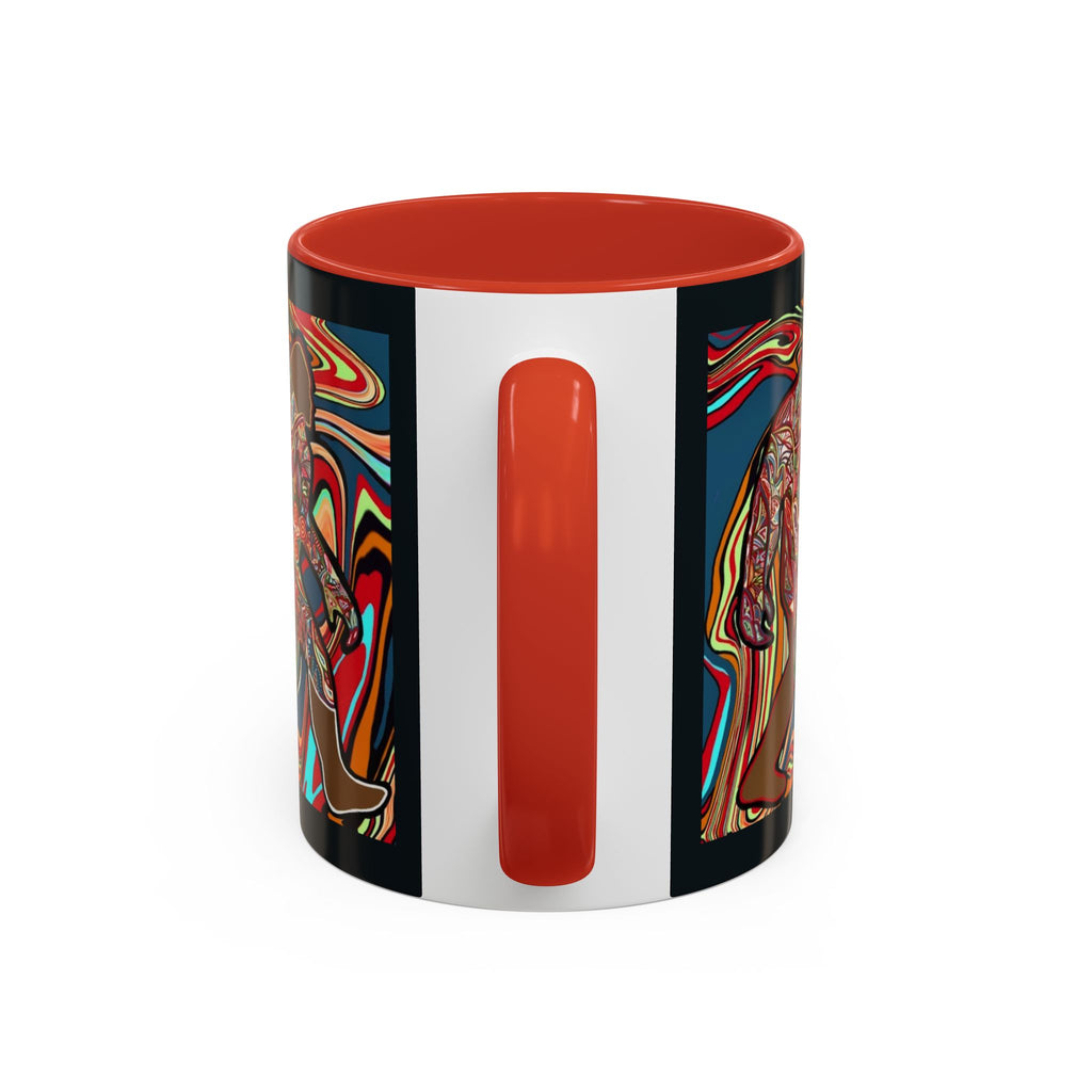 Colorful Bigfoot Accent Coffee Mug