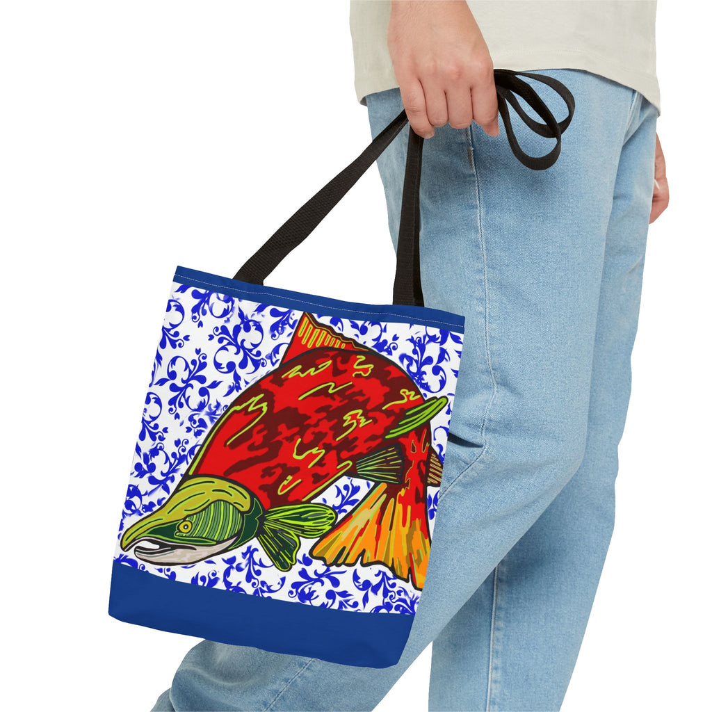 Vibrant Fish Design Tote Bag - Stylish & Functional Carryall