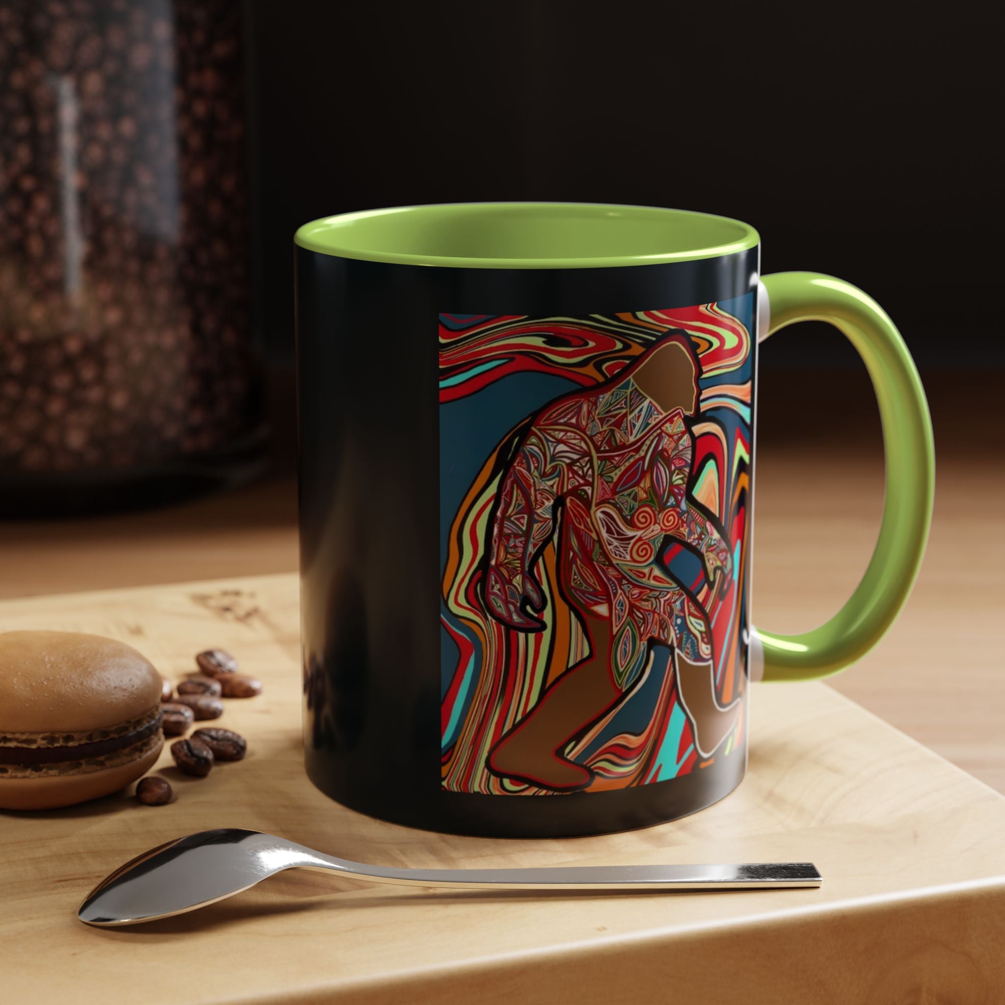 Colorful Bigfoot Accent Coffee Mug