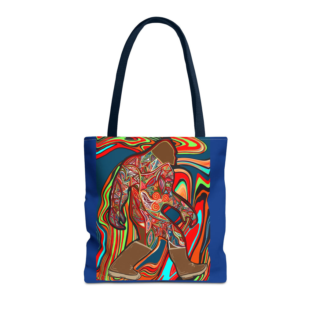 Colorful Bigfoot Tote Bag - Unique Art for Nature Lovers