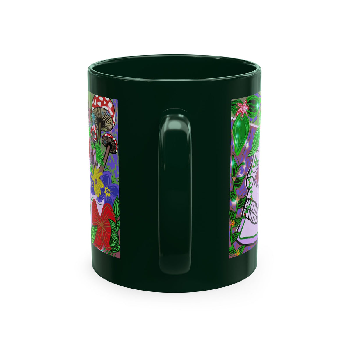— Colorful Floral Day of the Dead Coffee Cup