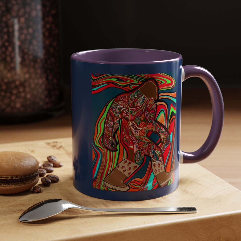 Bigfoot Wearing Mushroom Boots Coffee Mug