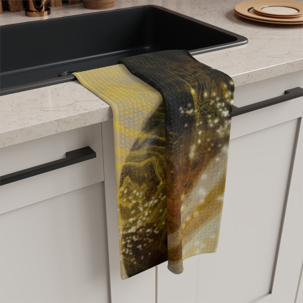 Mystical Black Crow Microfiber Kitchen Towel