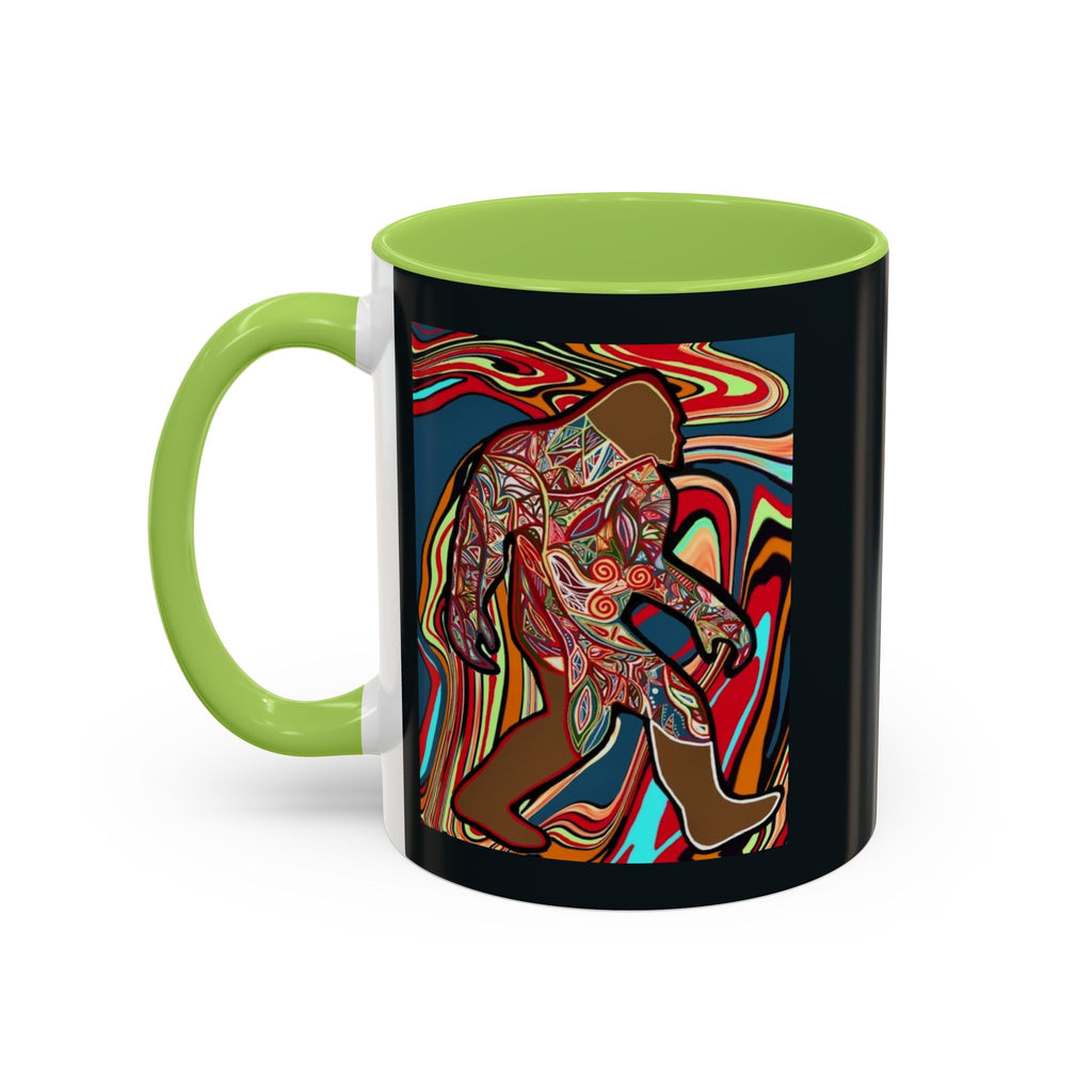 Colorful Bigfoot Accent Coffee Mug