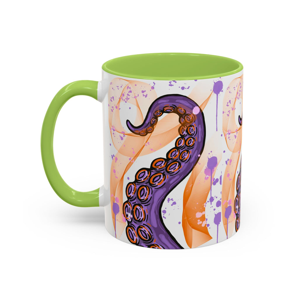 Octopus Tentacle Accent Coffee Mug