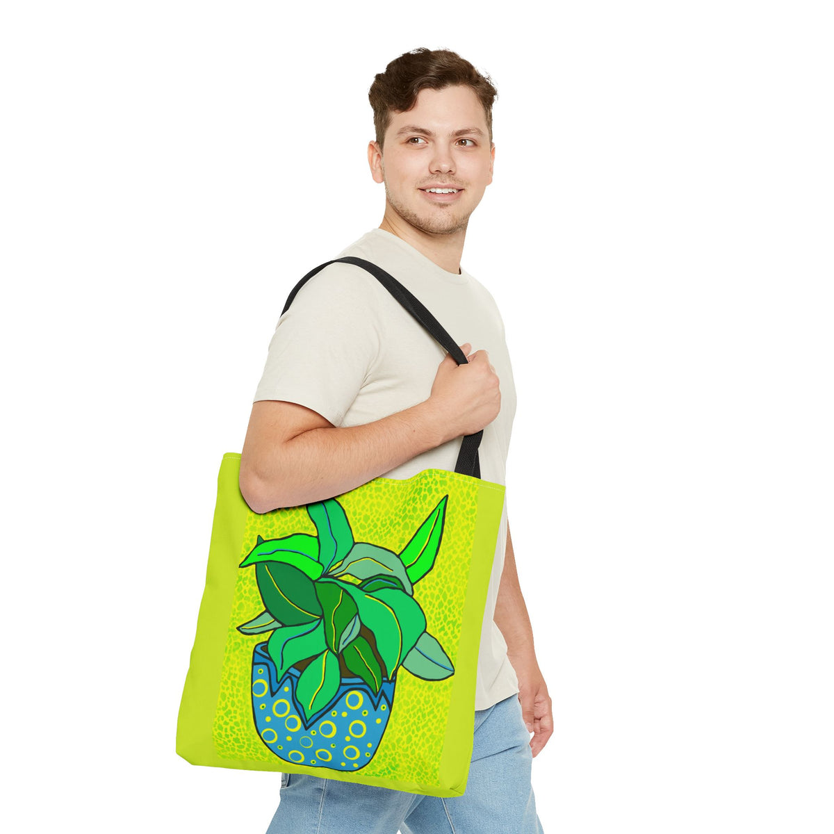 Plant Print Tote
