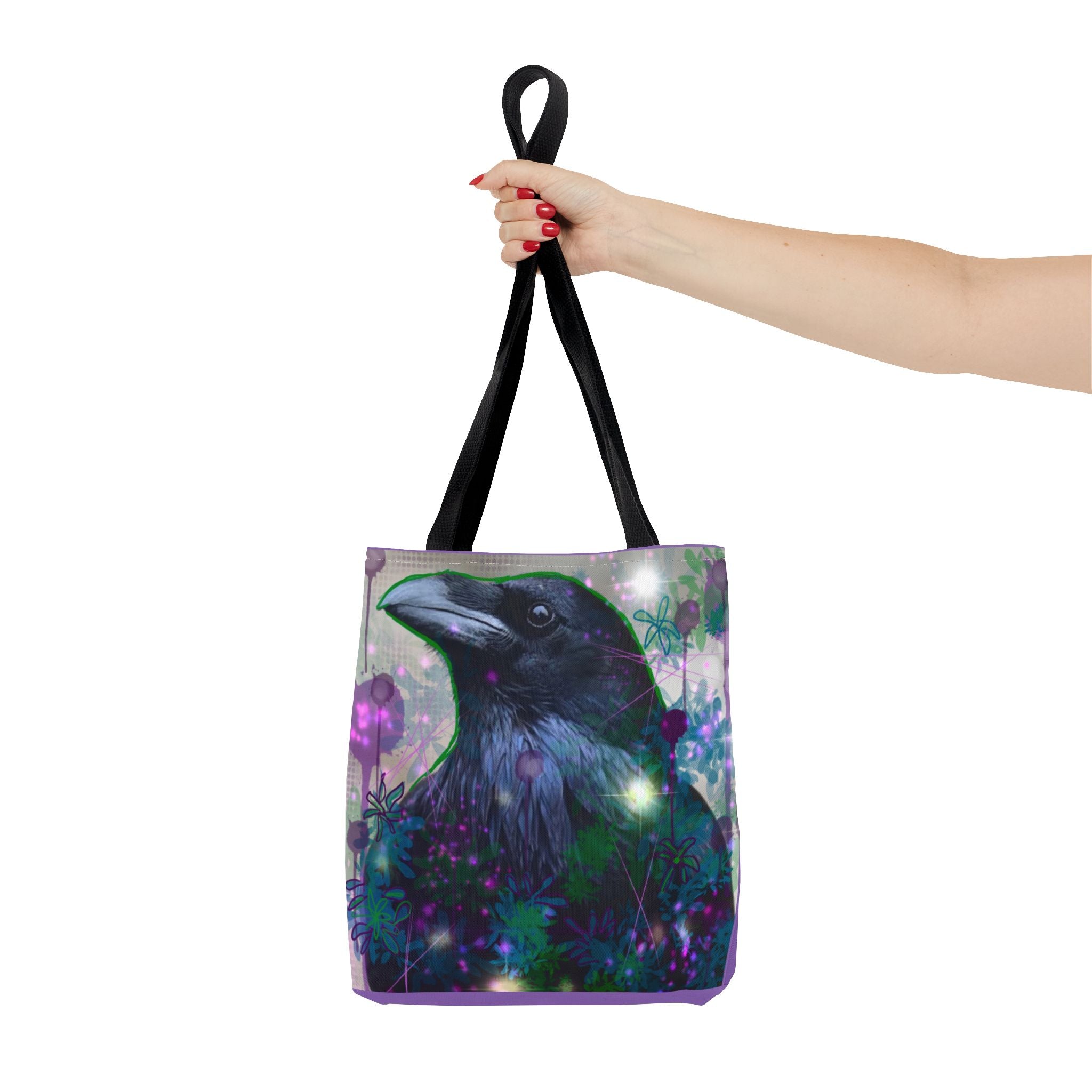 Mystical Raven Tote Bag - Eco-Friendly Design for Nature Lovers