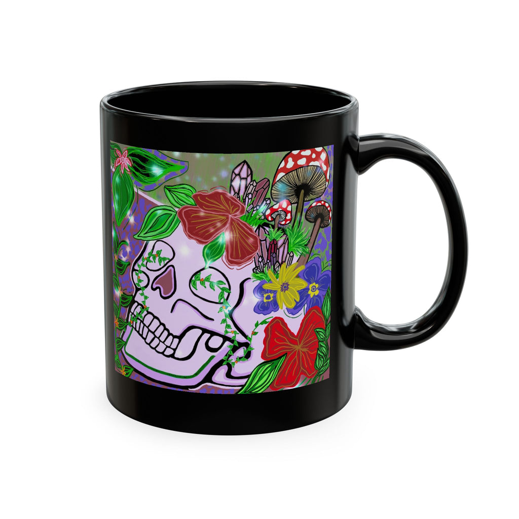 — Colorful Floral Day of the Dead Coffee Cup