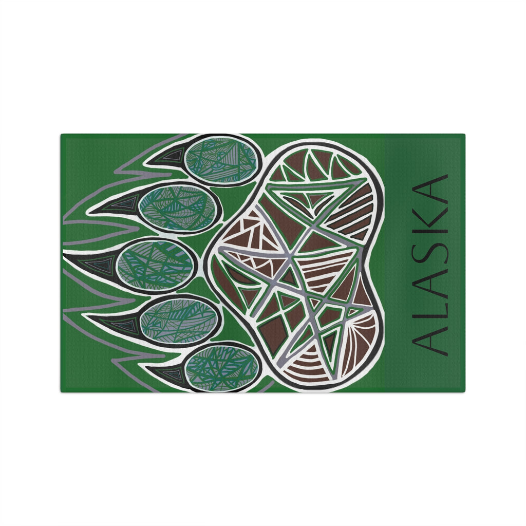 Alaska Bear Paw Microfiber Tea Towel