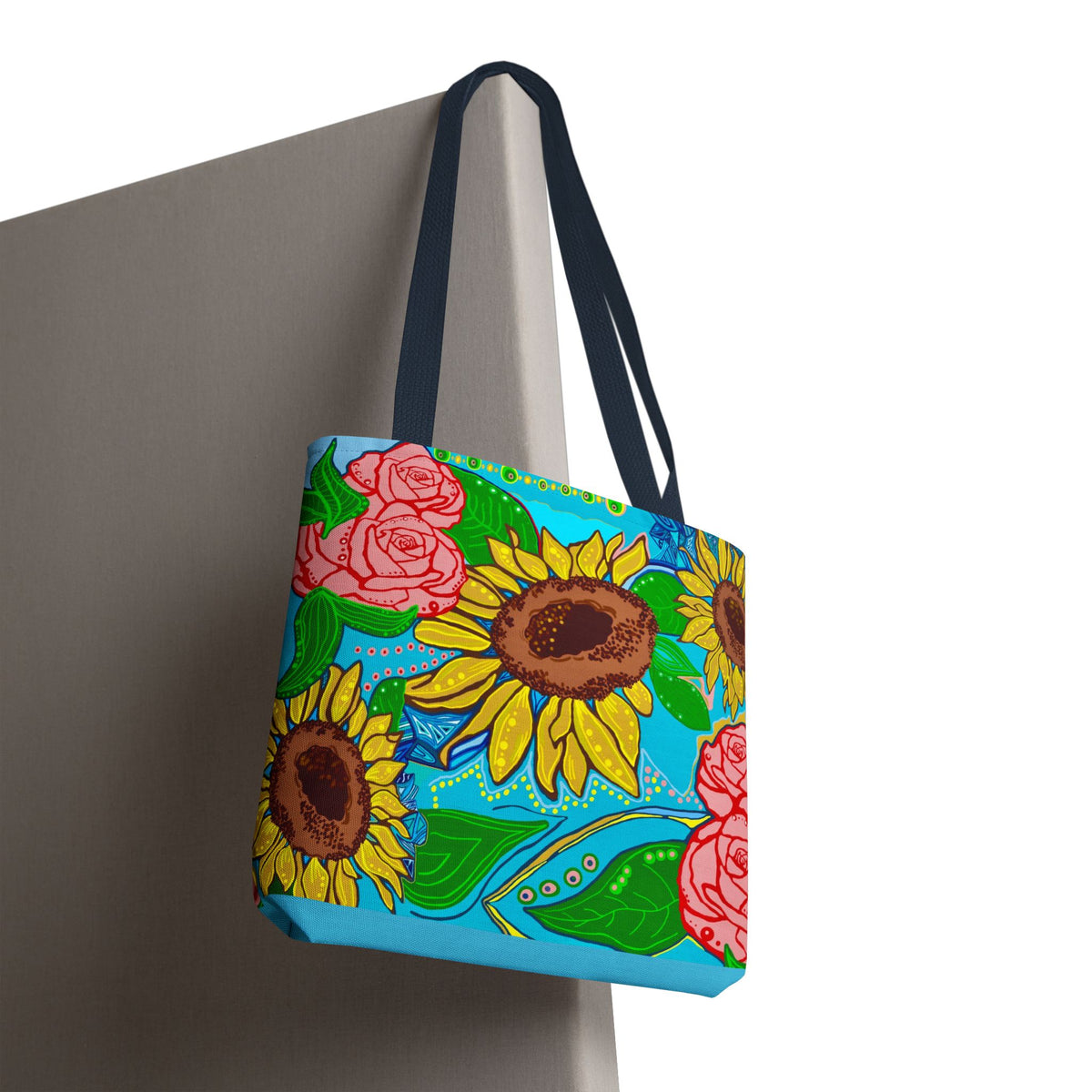 Sunflower & Rose Tote Bag