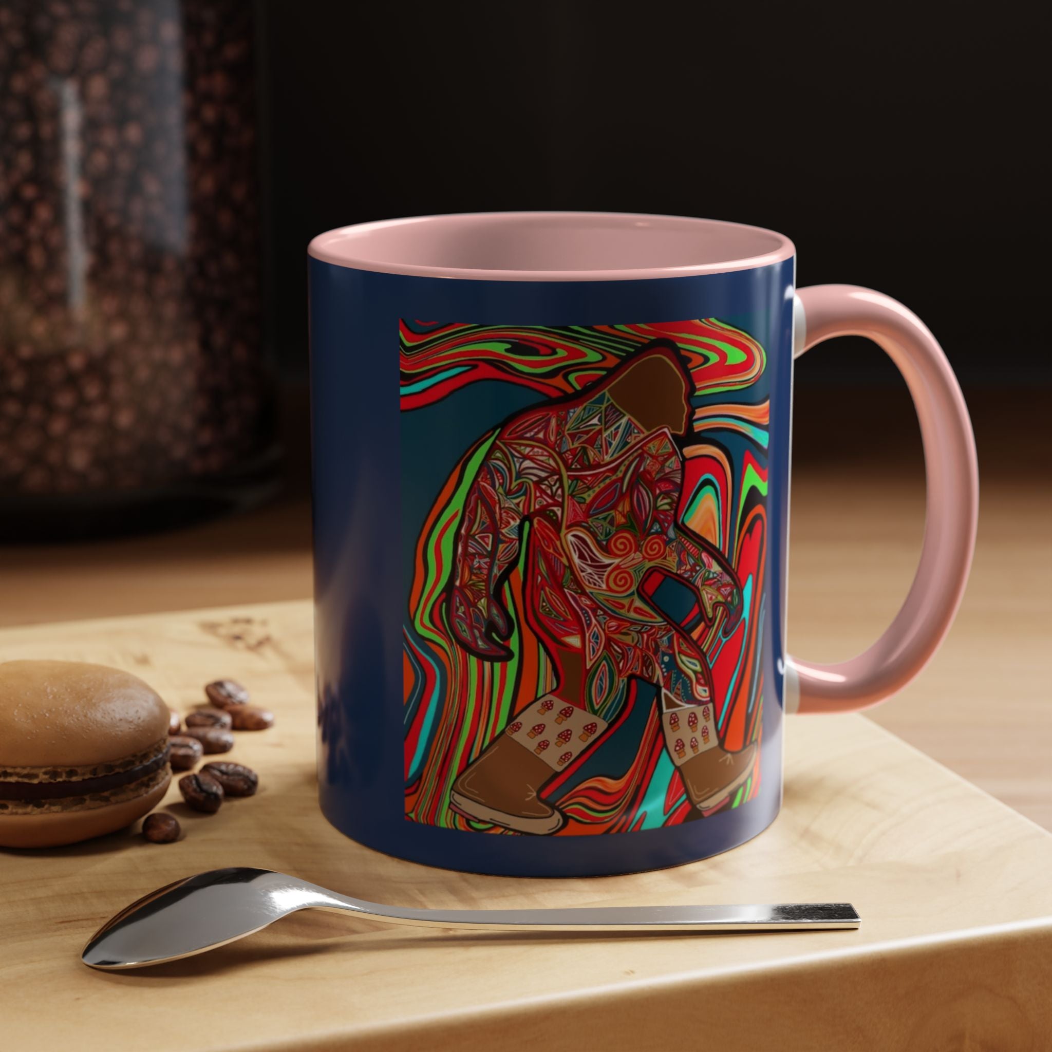 Bigfoot Wearing Mushroom Boots Coffee Mug