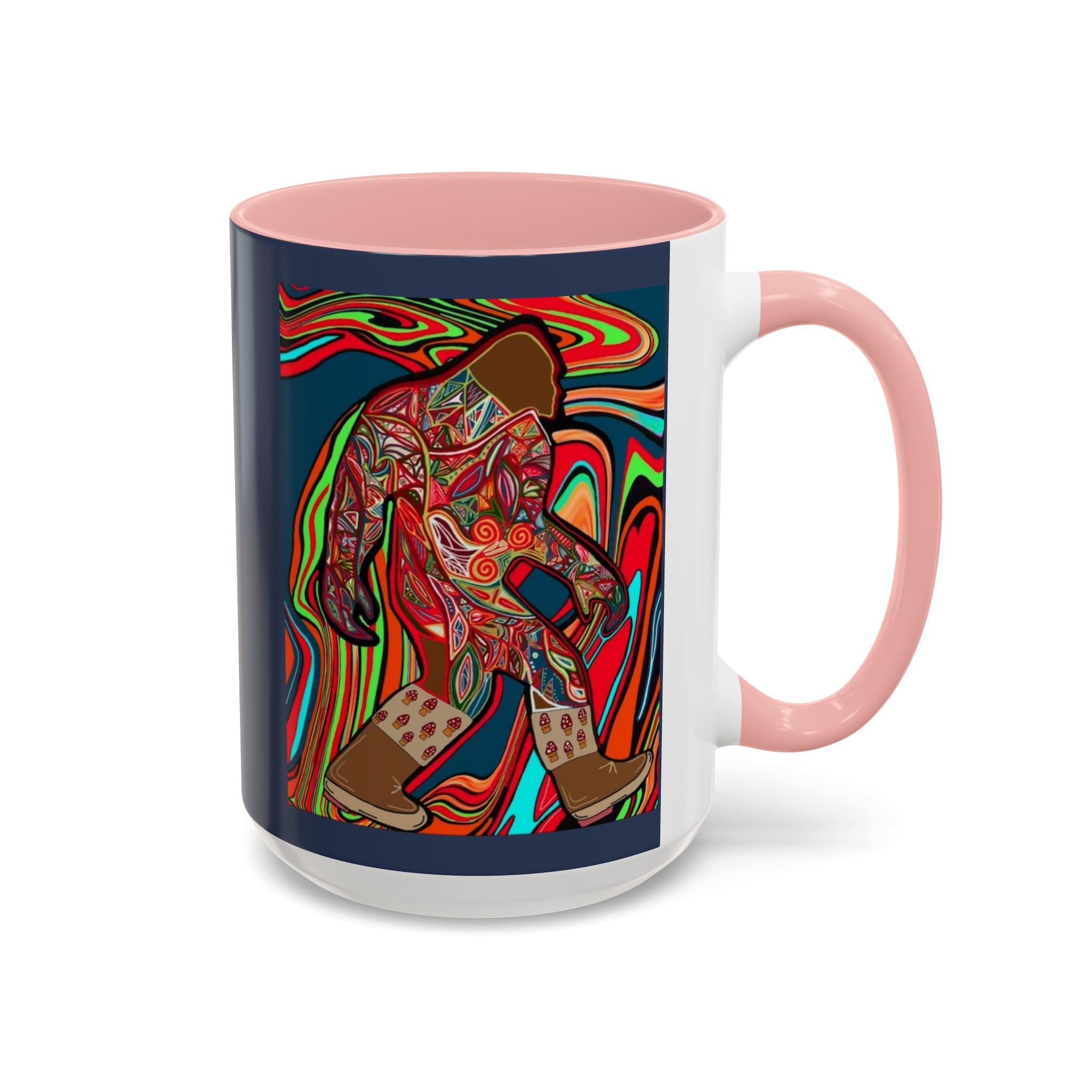 Bigfoot Wearing Mushroom Boots Coffee Mug