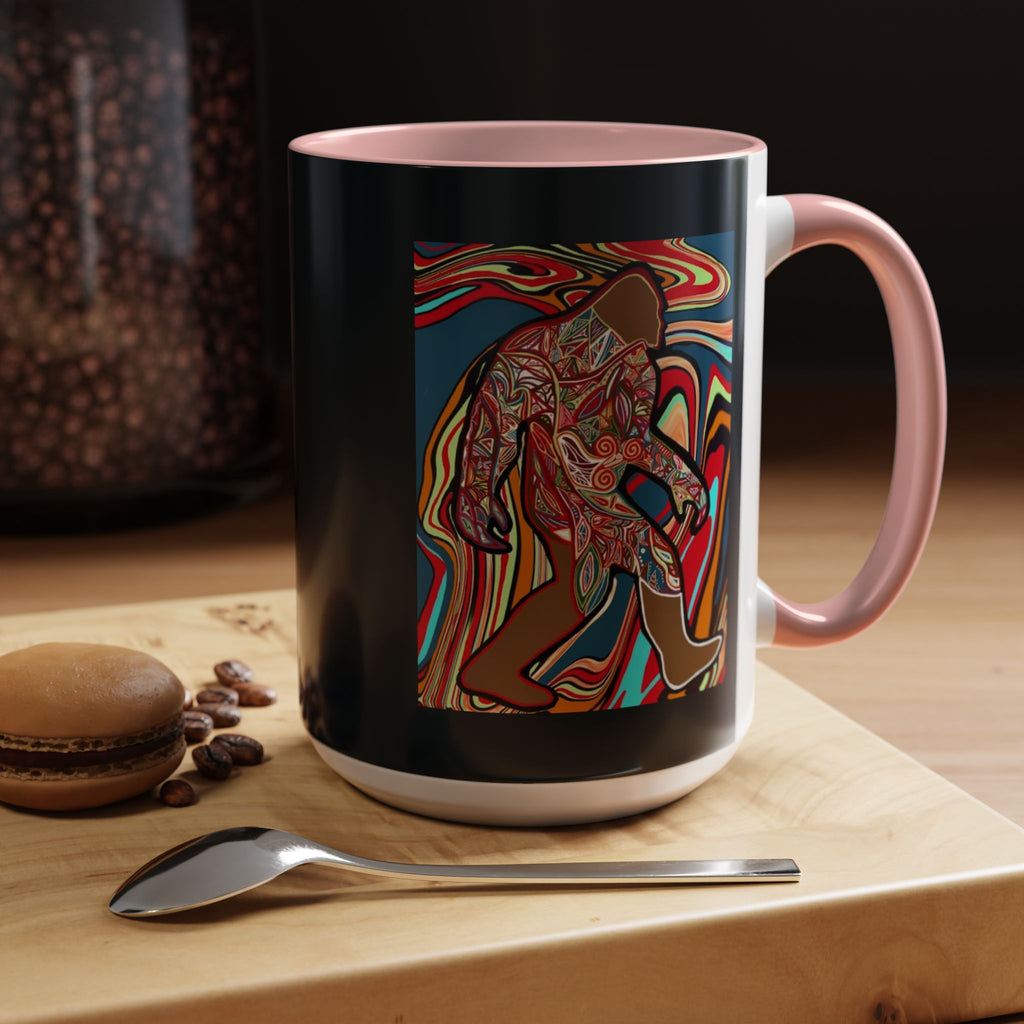 Colorful Bigfoot Accent Coffee Mug