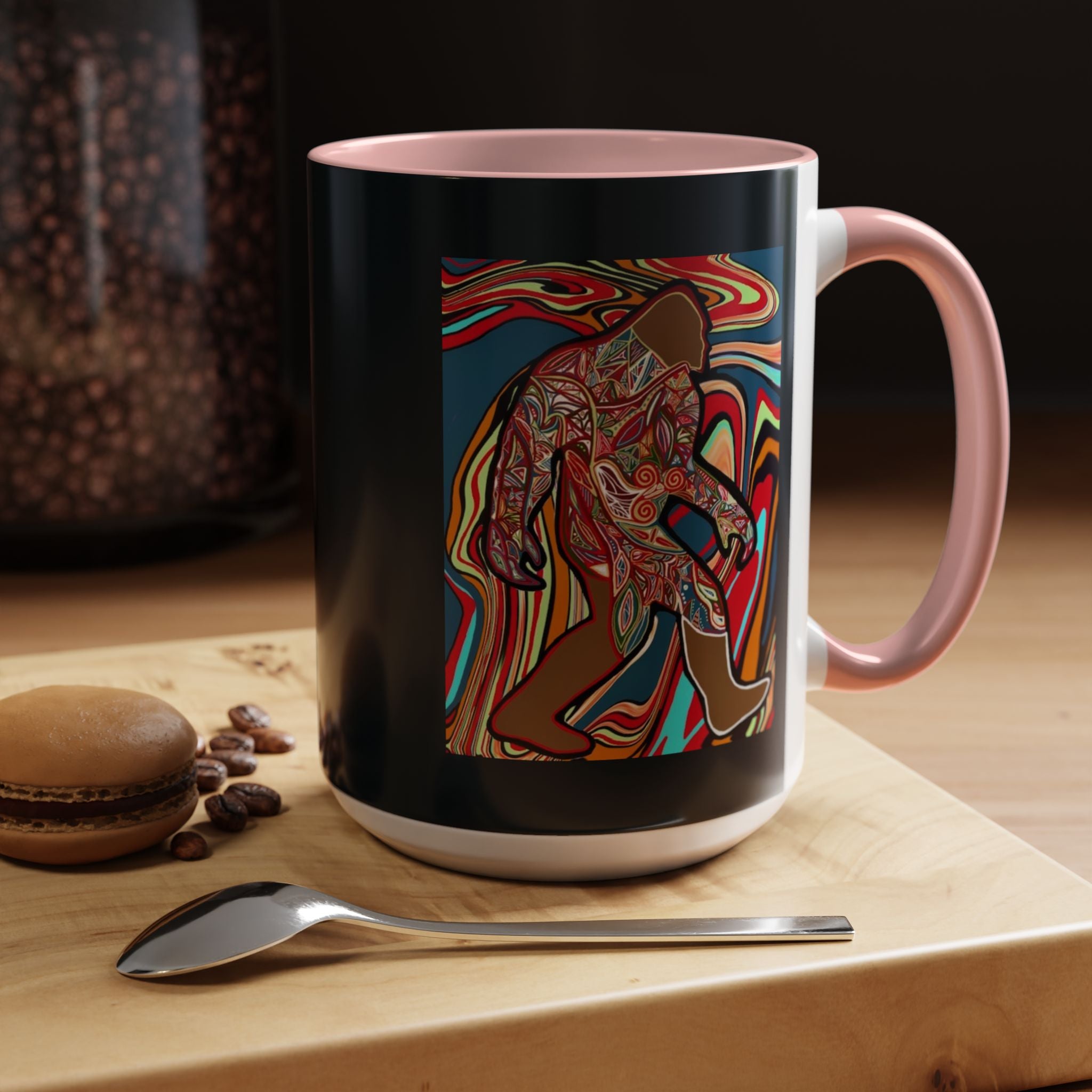 Colorful Bigfoot Accent Coffee Mug