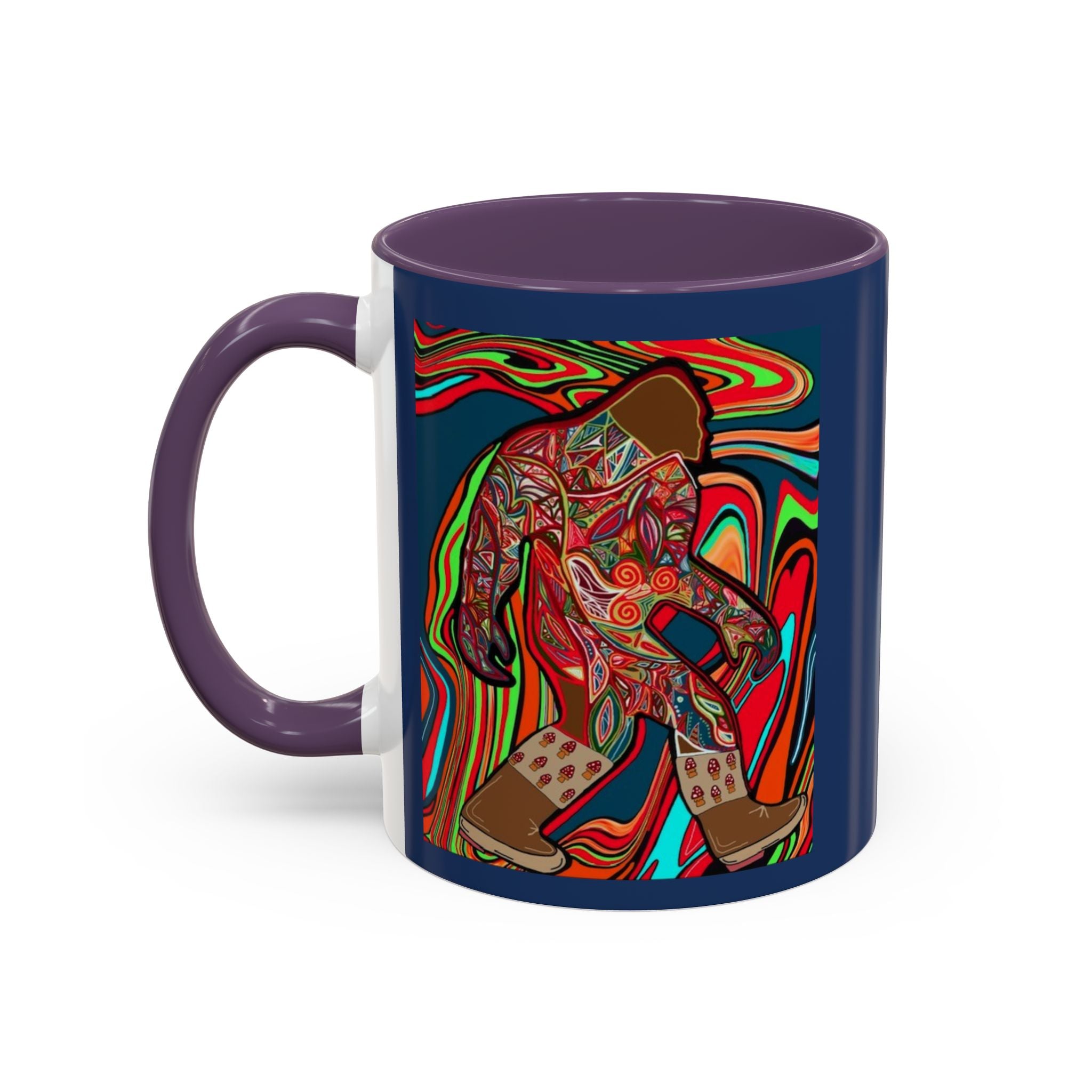 Bigfoot Wearing Mushroom Boots Coffee Mug